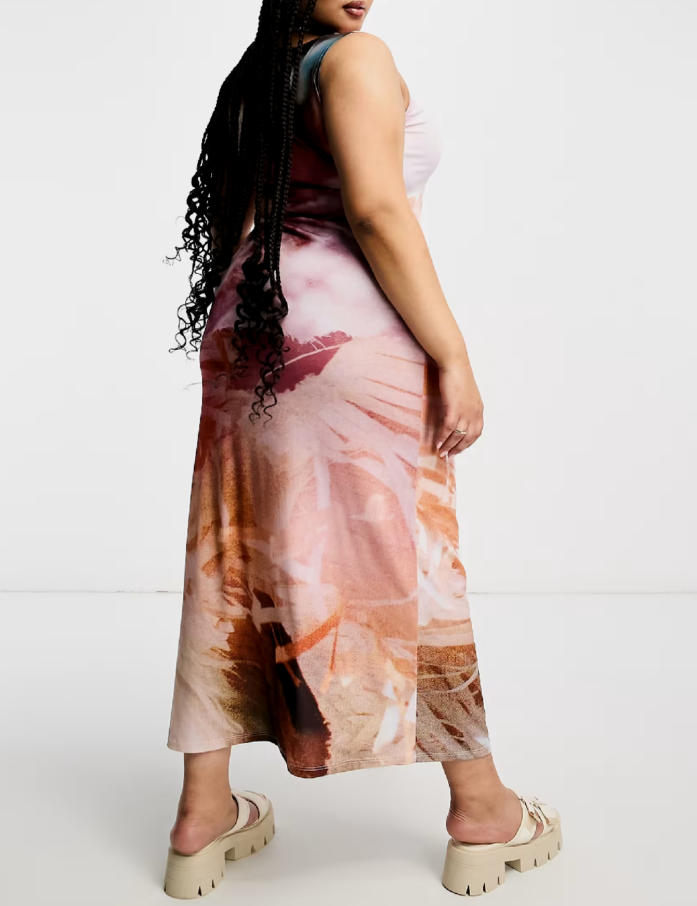 Rochie lunga Collusion Plus Size, mix culori - 1 | YEO