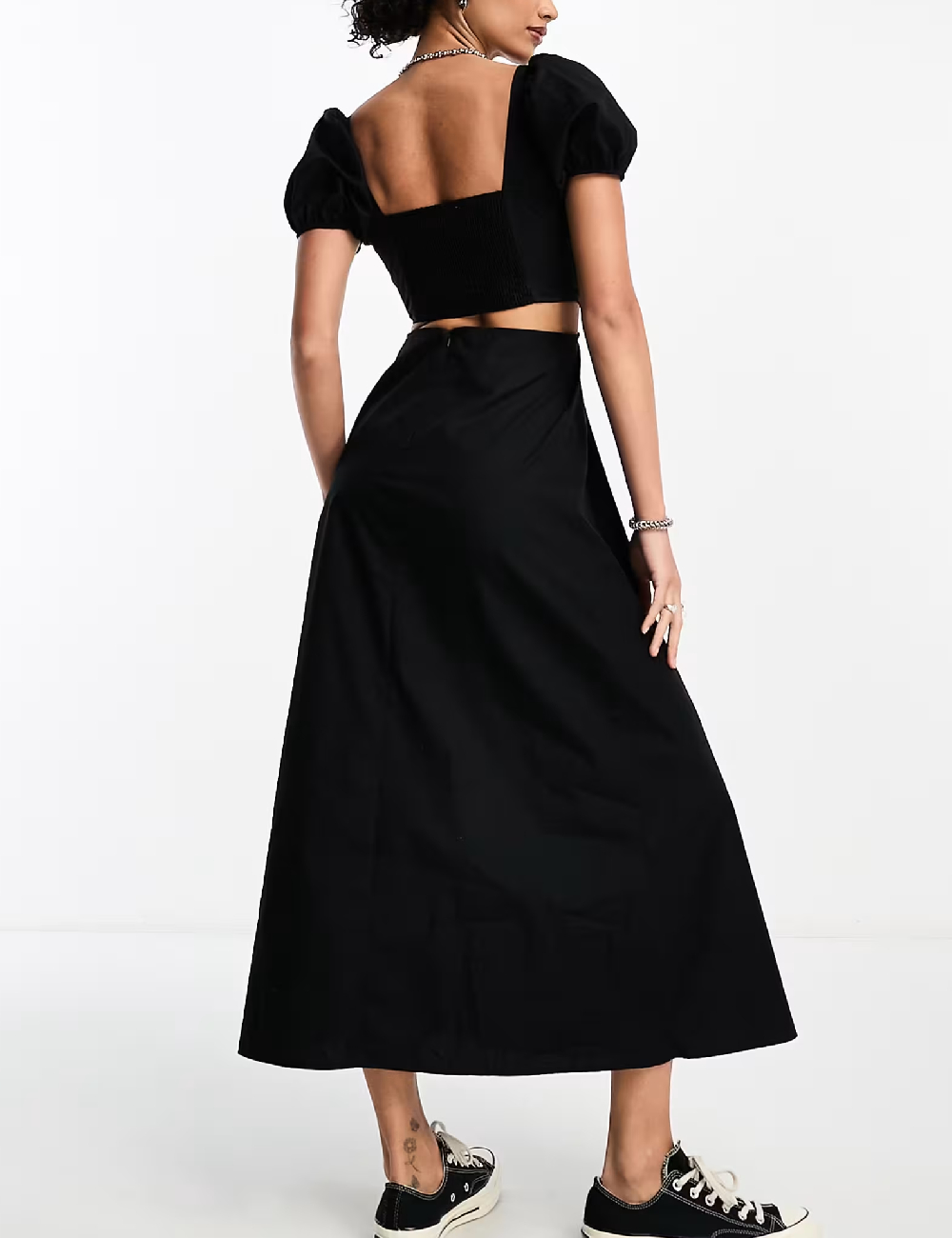 Rochie lunga COLLUSION, negru - 1 | YEO