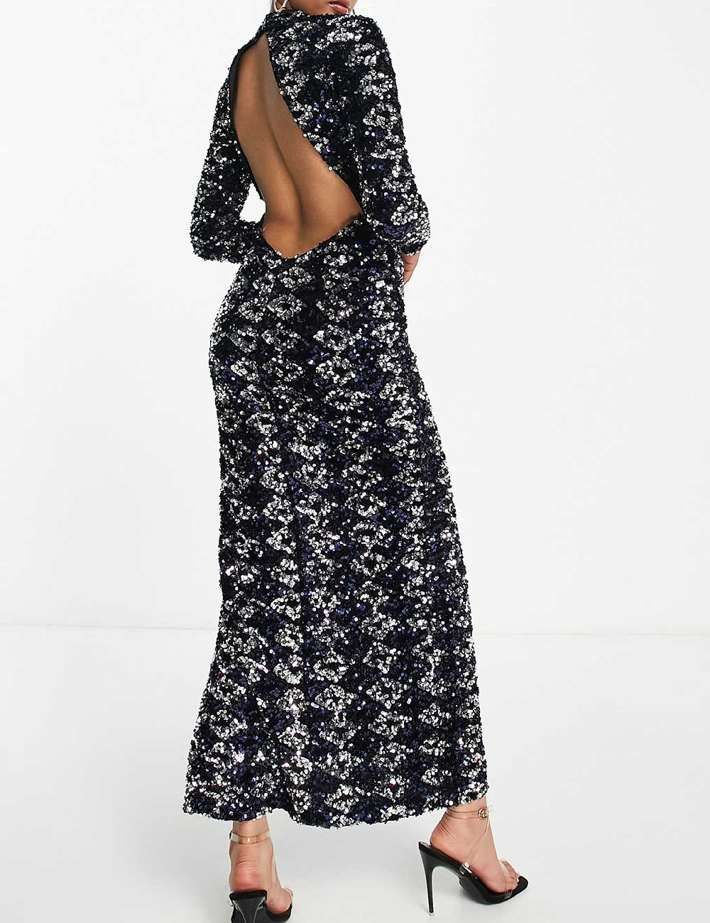 Rochie lunga ASOS, bleumarin - 1 | YEO