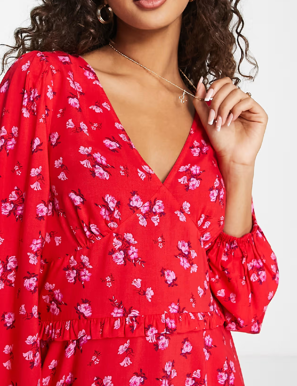 Rochie scurta Miss Selfridge, rosu - 1 | YEO