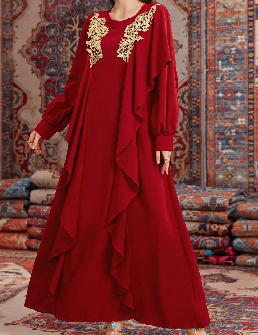 Rochie lunga SHEIN, rosu