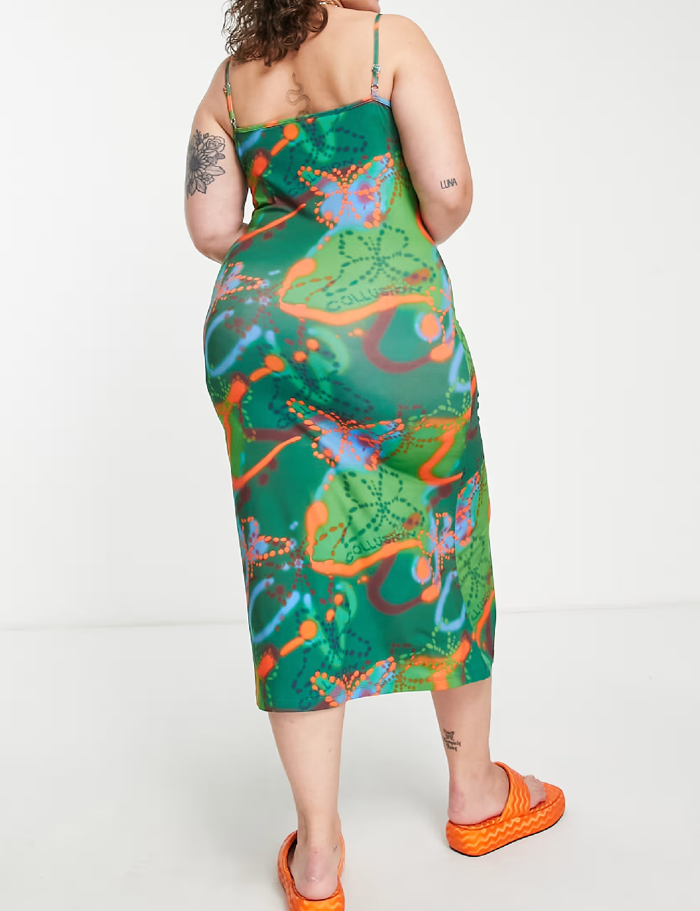 Rochie medie Collusion Plus Size, mix culori - 1 | YEO