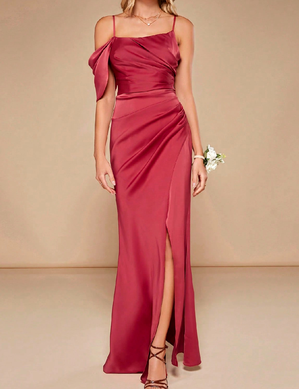 Rochie lunga SHEIN, rosu
