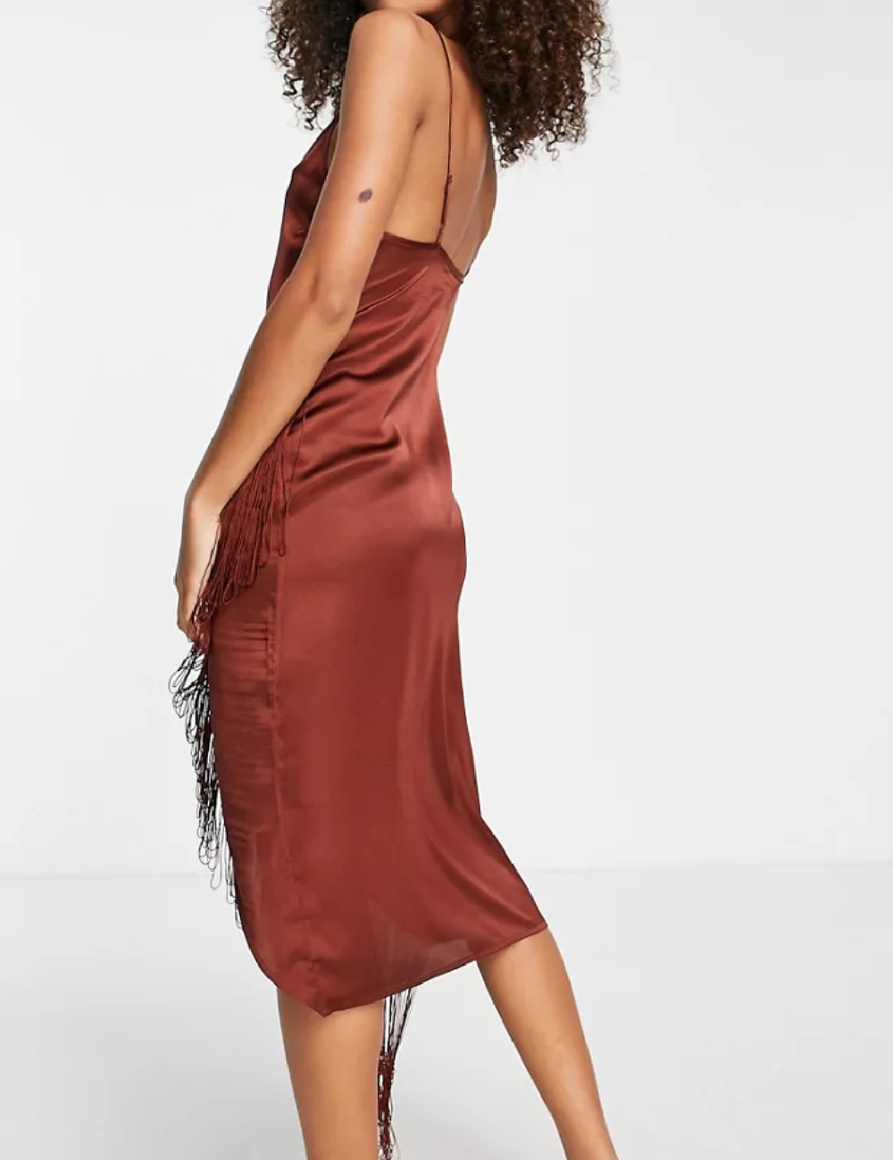 Rochie medie ASOS, maro - 1 | YEO