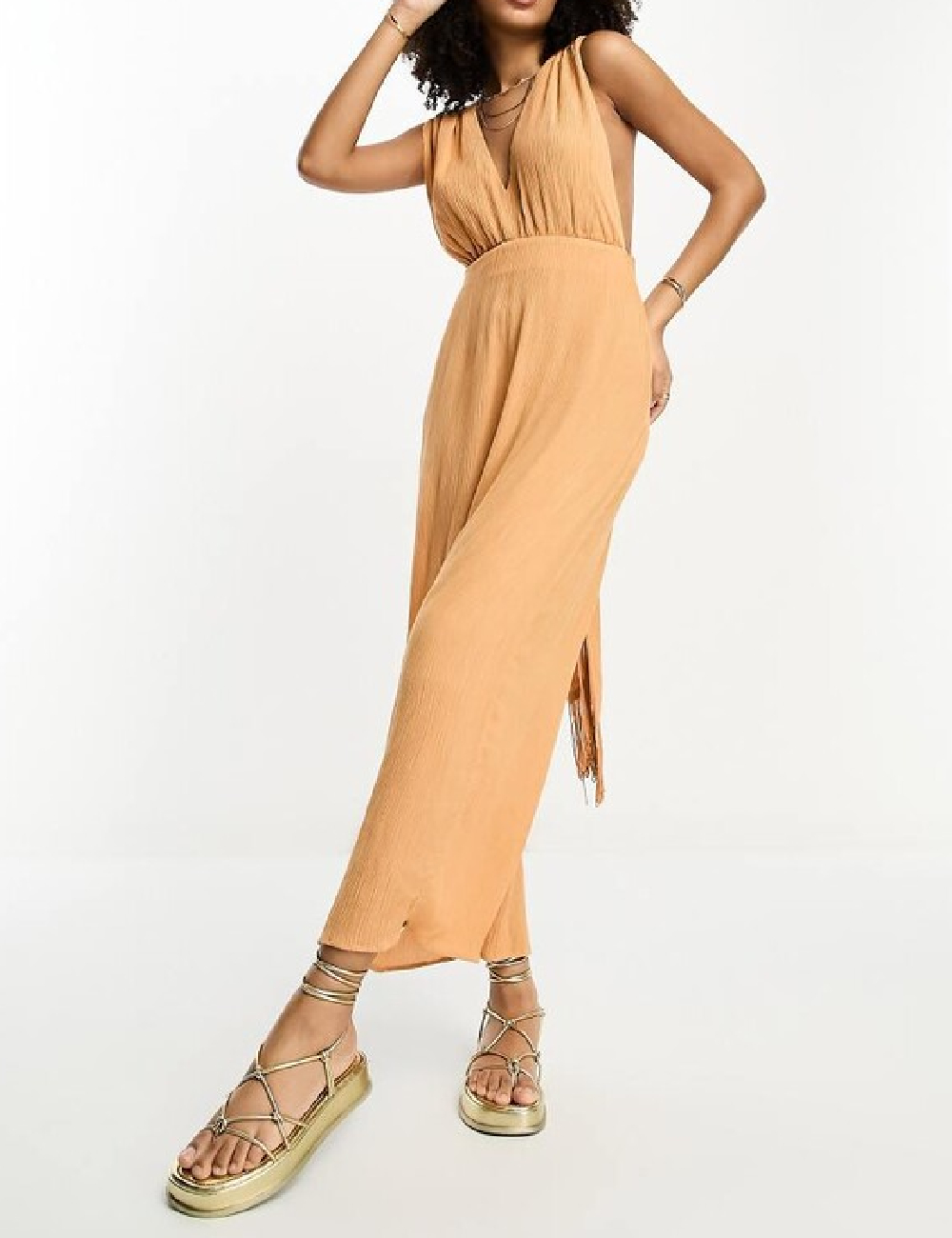 Rochie medie ASOS, portocaliu