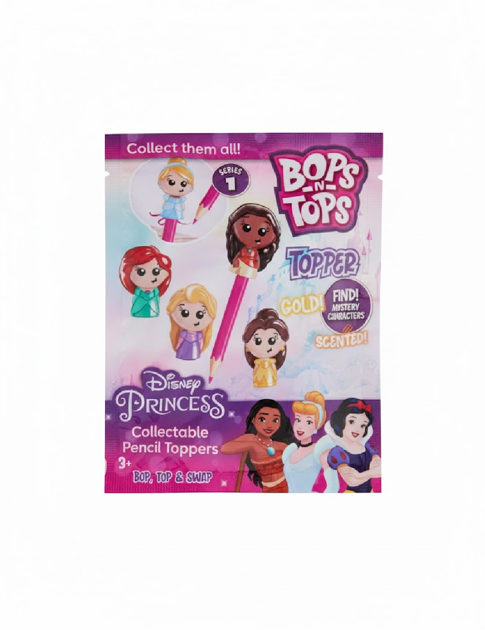 Figurina pentru creioane Bops N Tops Sambro, mix culori