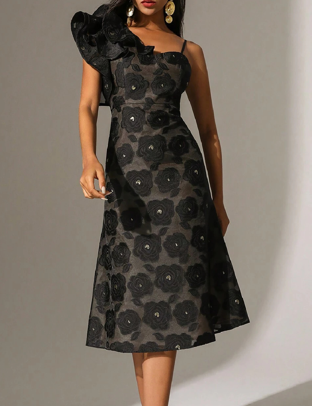 Rochie medie Anewsta, negru