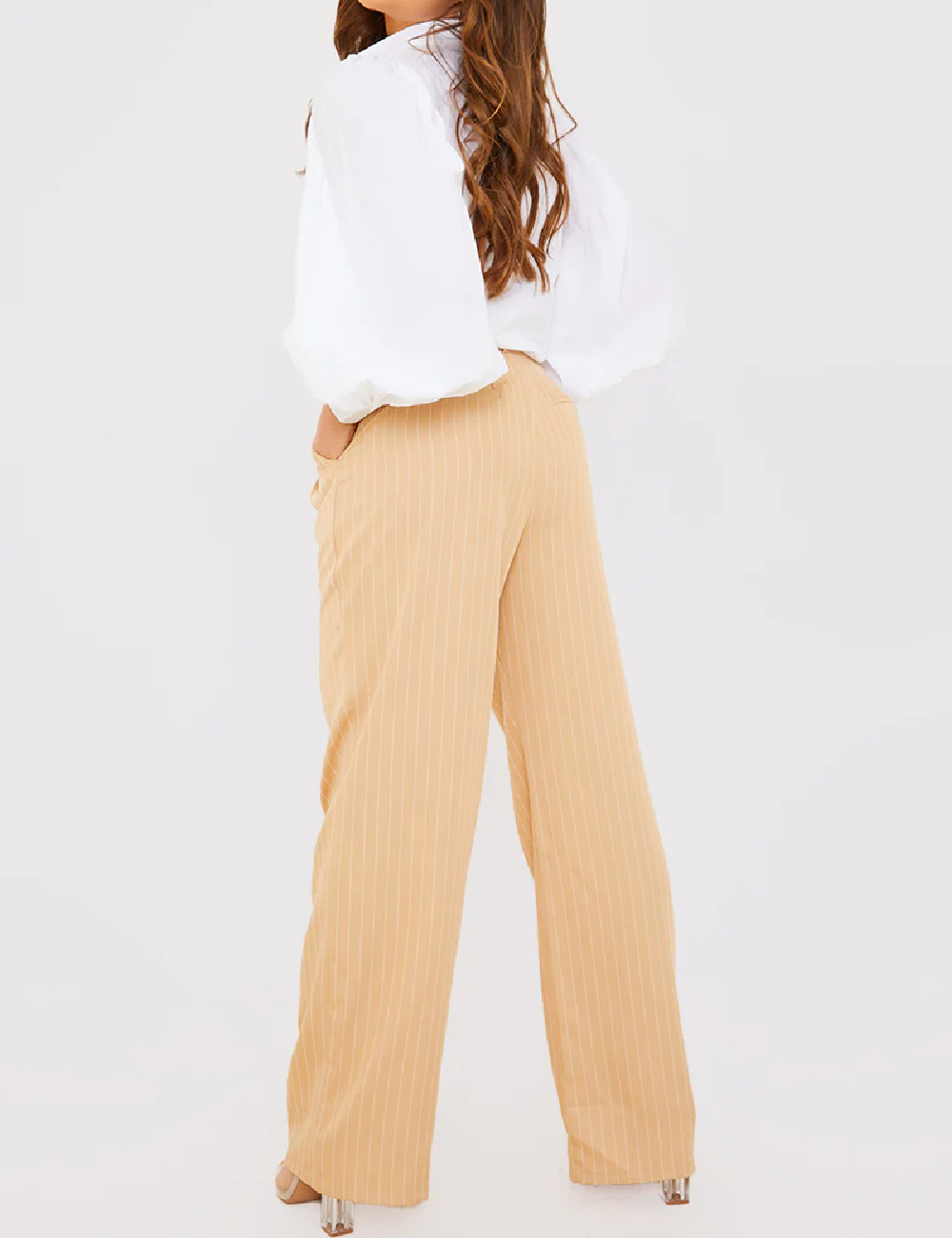 Pantaloni IN THE STYLE, crem - 1 | YEO