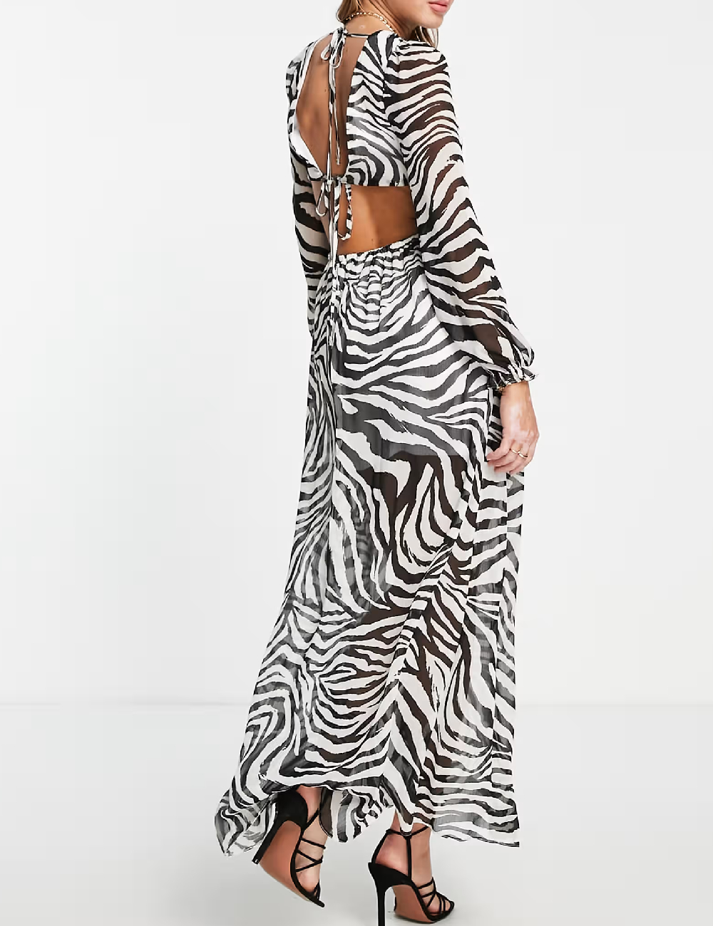 Rochie lunga Miss Selfridge, animal print - 1 | YEO