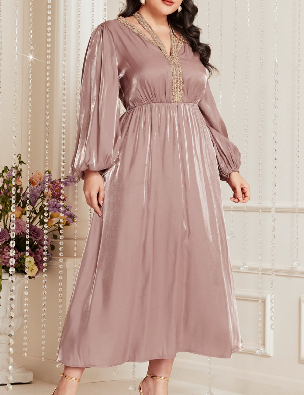 Rochie lunga SHEIN CURVE, lila