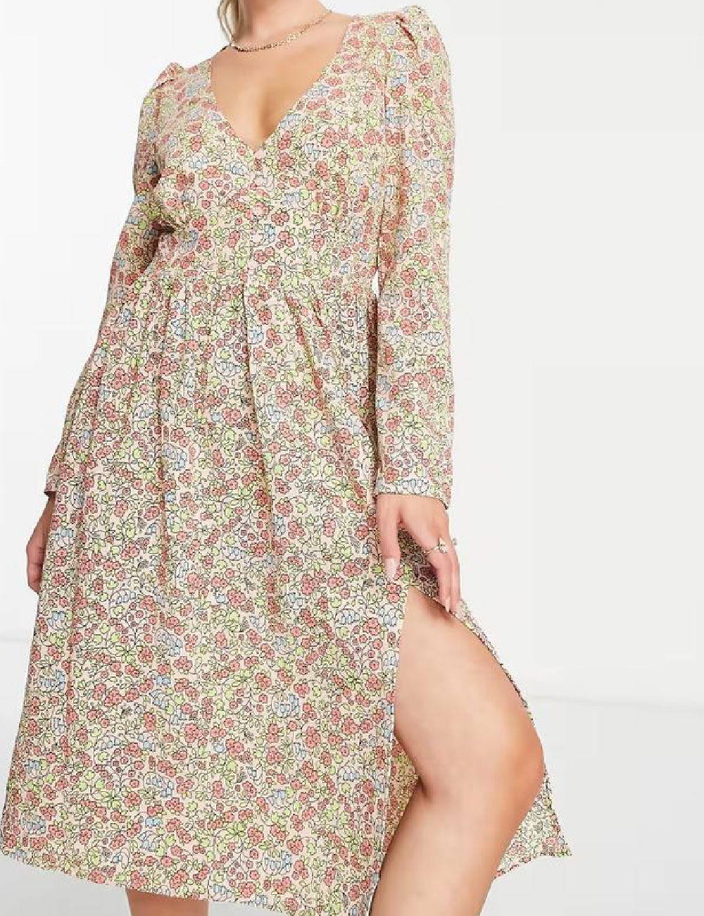 Rochie medie Monki, floral print - 1 | YEO