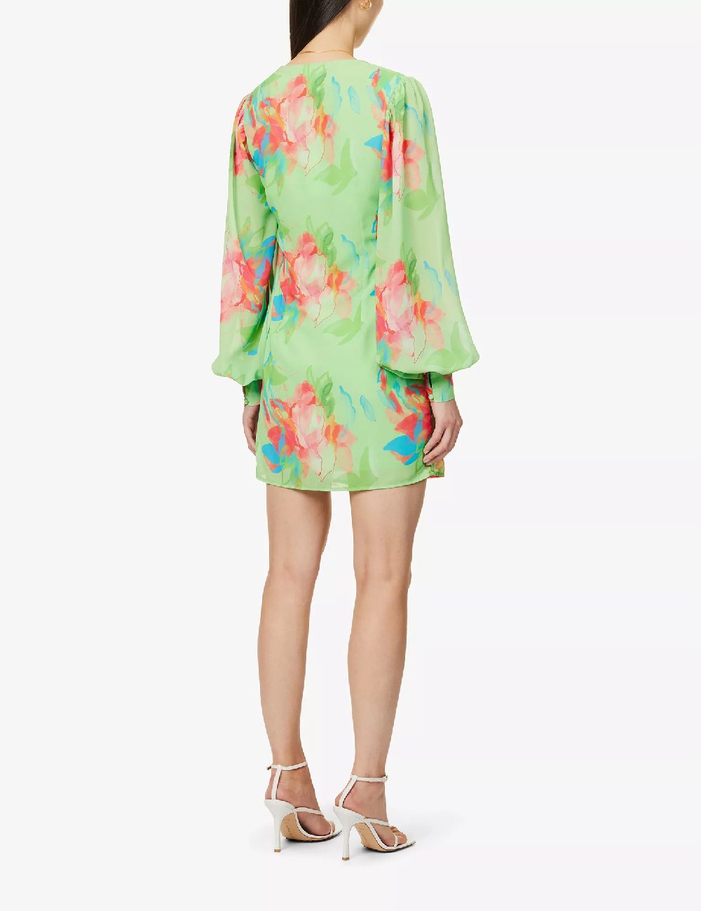 Rochie scurta Pretty Lavish, verde - 1 | YEO