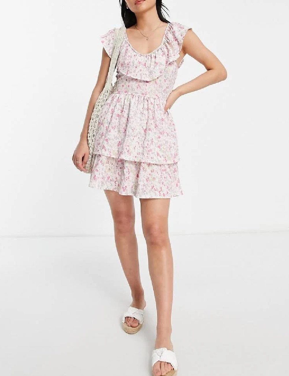 Rochie scurta Miss Selfridge, floral print
