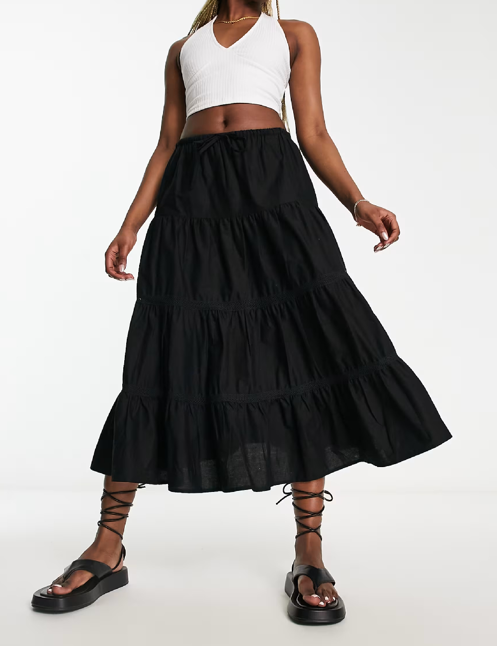 Fusta Reclaimed Vintage, negru