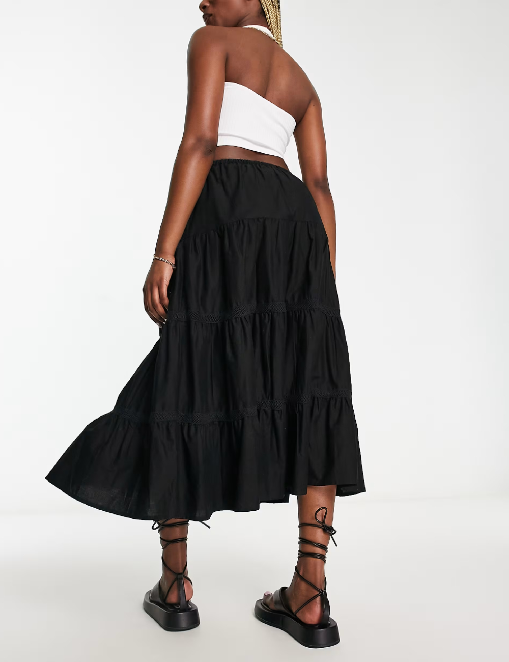 Fusta Reclaimed Vintage, negru - 1 | YEO