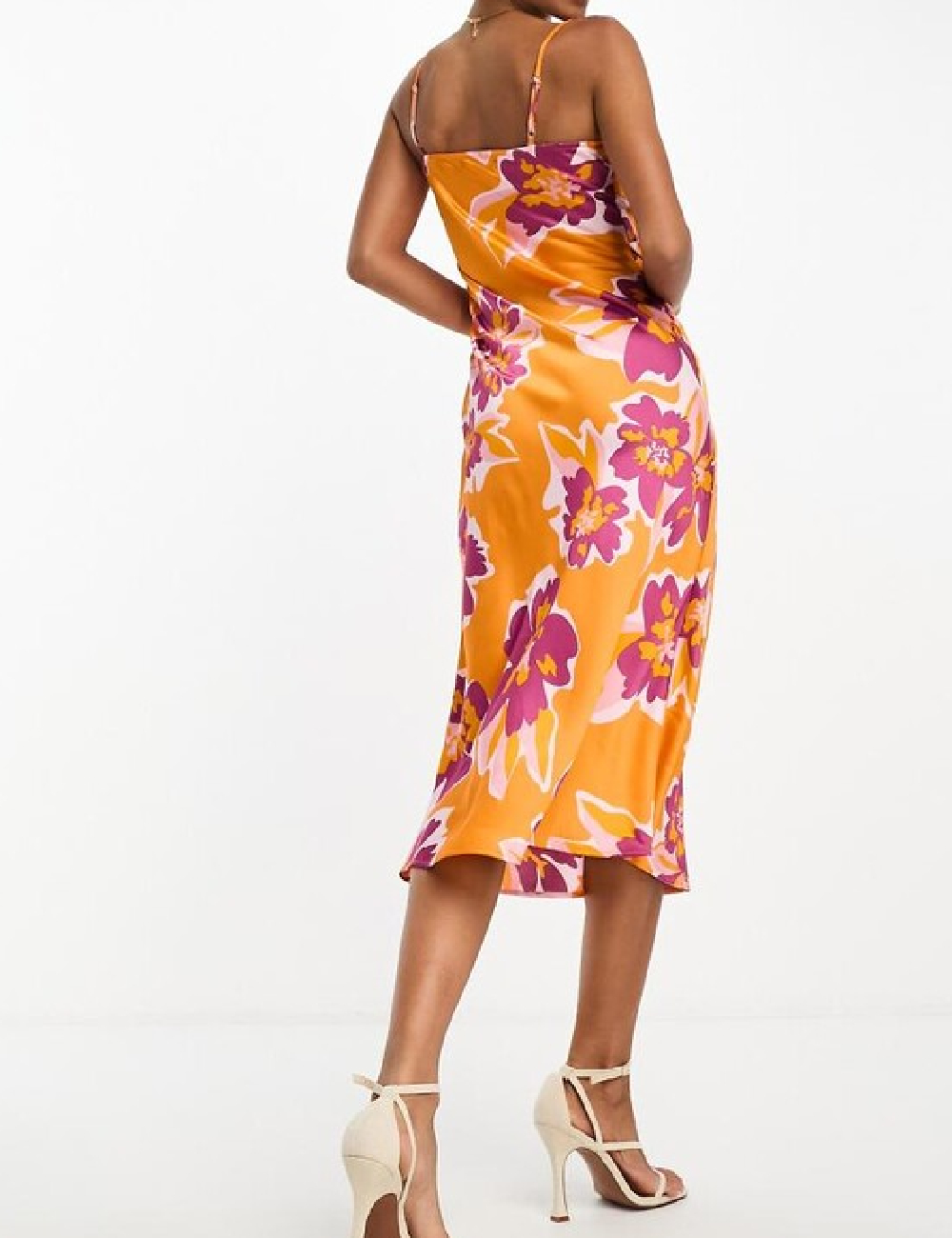 Rochie medie Lola May, portocaliu - 1 | YEO