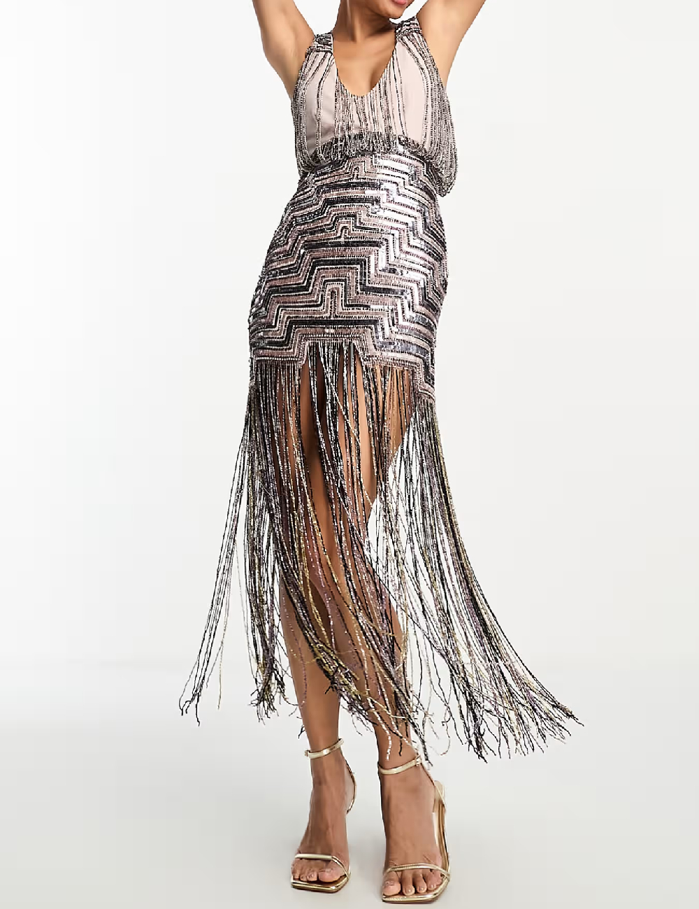 Rochie medie ASOS, mix culori - 1 | YEO