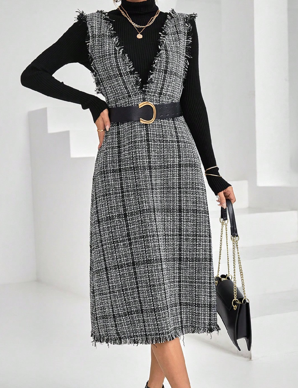 Rochie medie SHEIN, negru