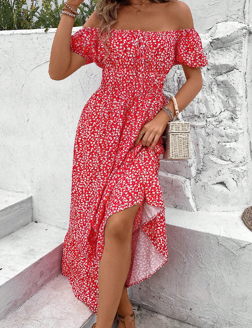 Rochie lunga SHEIN, rosu
