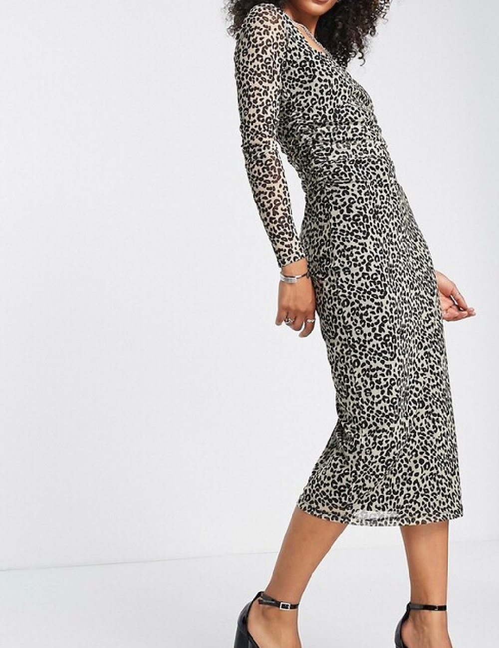 Rochie medie Edited, animal print - 1 | YEO