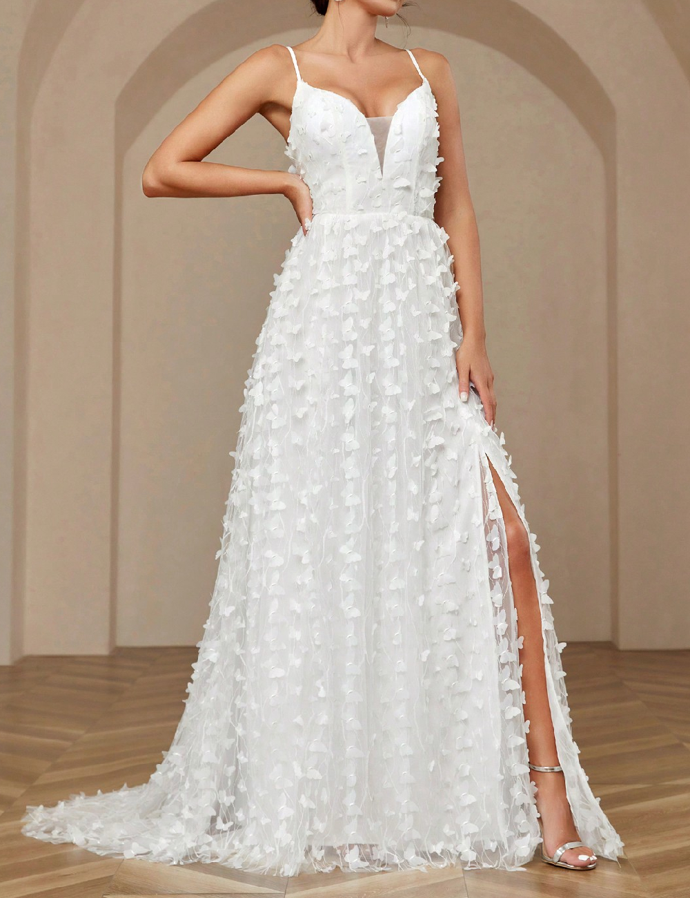 Rochie lunga SHEIN, alb