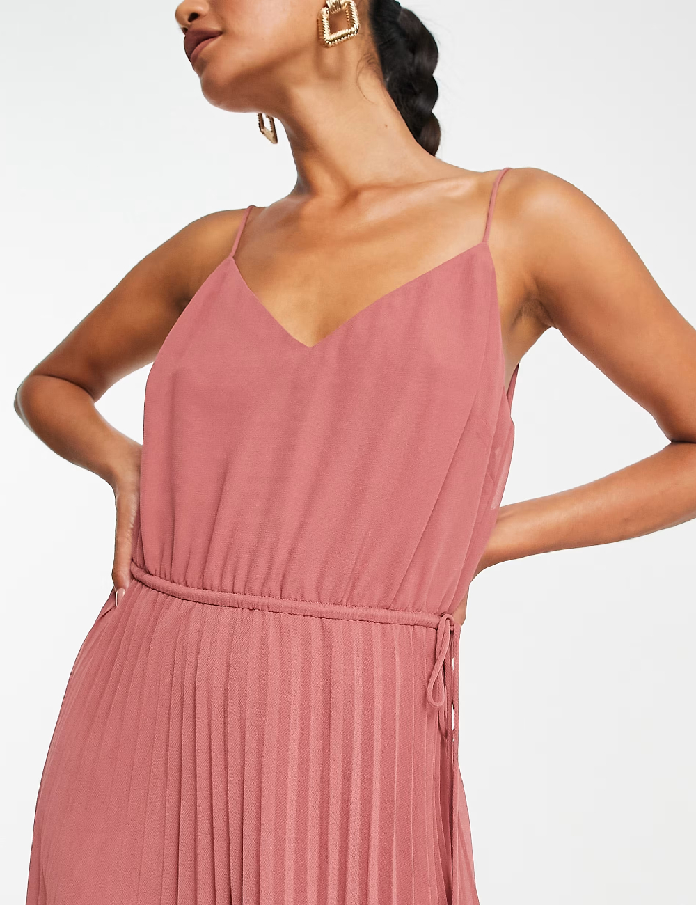 Rochie medie ASOS, roz - 1 | YEO