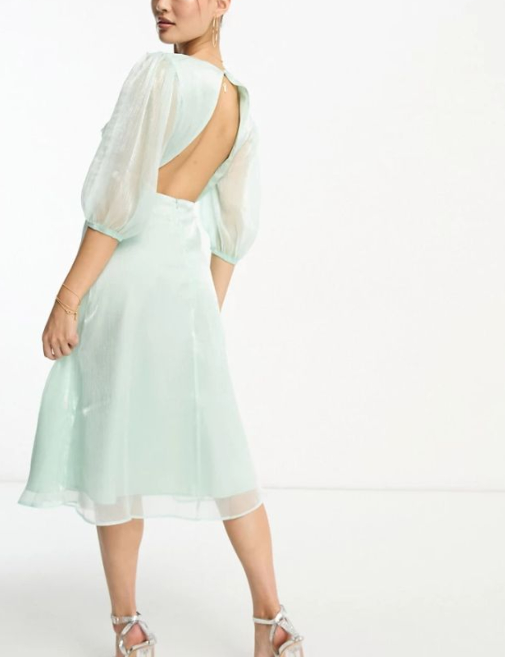 Rochie medie Collective The Label, turcoaz - 1 | YEO