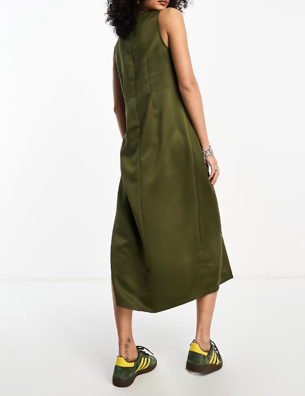 Rochie medie COLLUSION, kaki - 1 | YEO