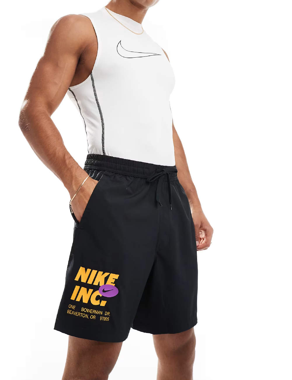 Pantaloni scurti Nike, negru - 1 | YEO