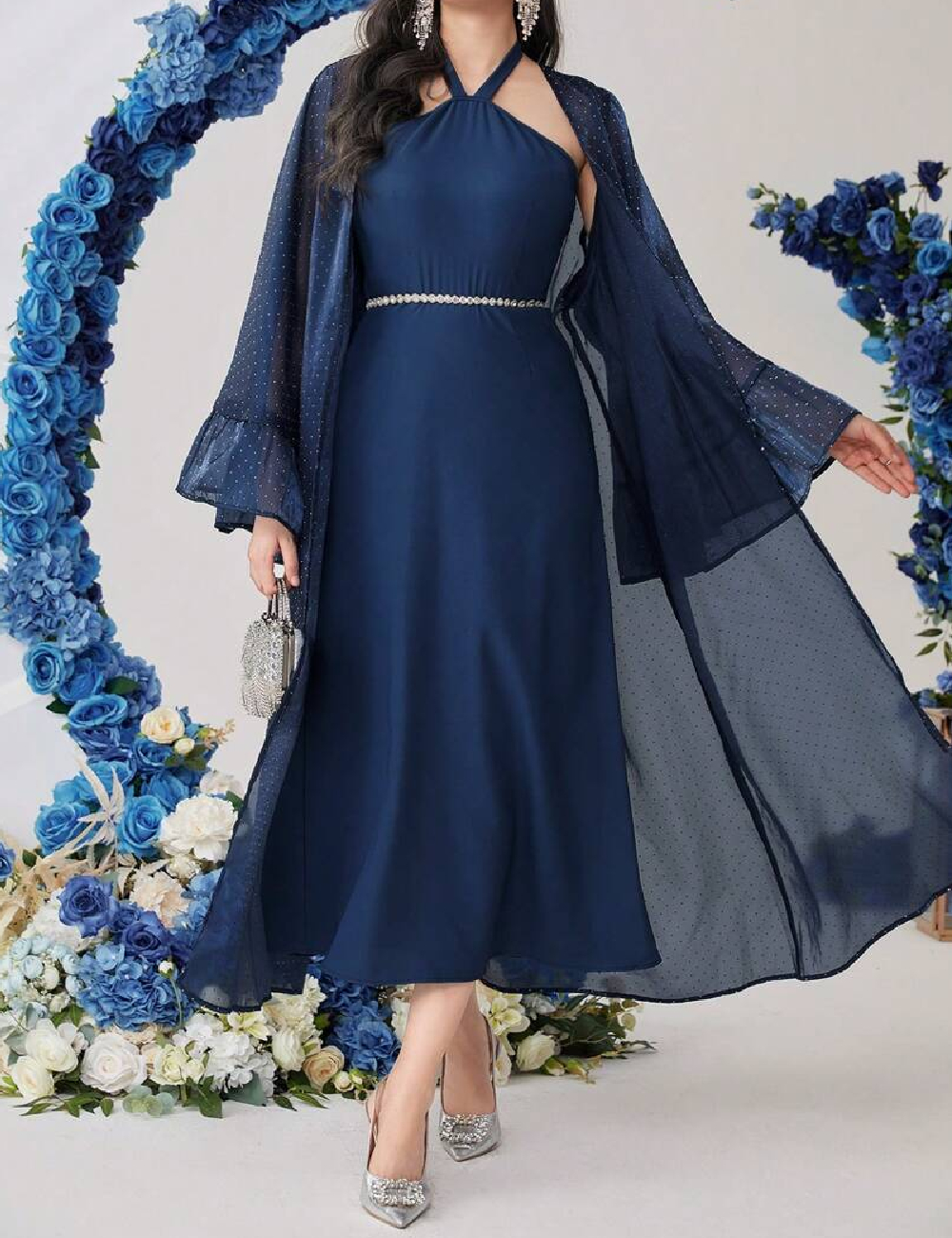 Rochie medie SHEIN, bleumarin - 1 | YEO