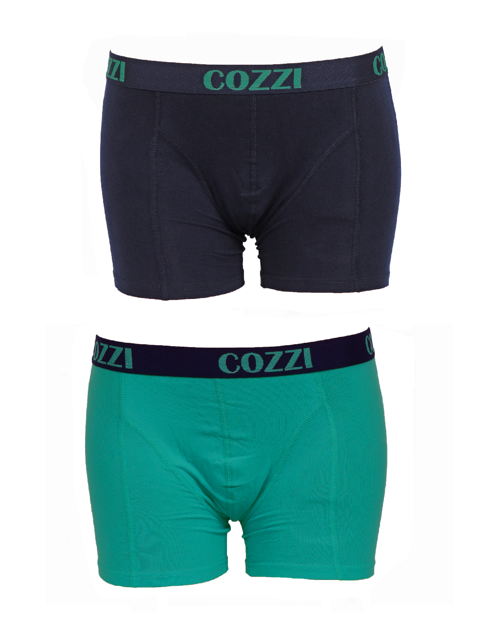 Set Boxeri 2 perechi Cozzi, bleumarin/verde