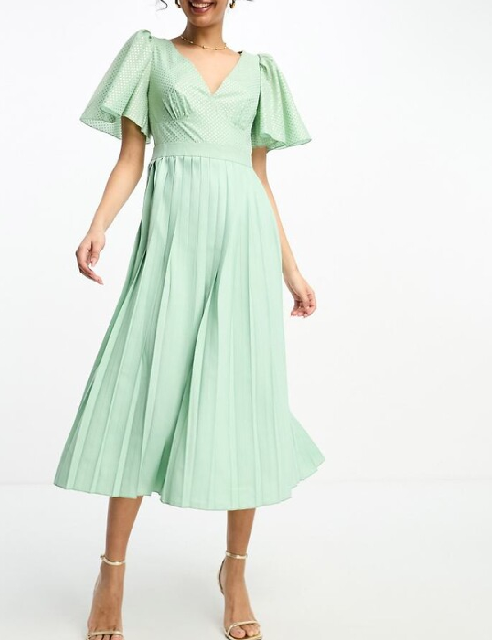 Rochie medie Little Mistress, verde