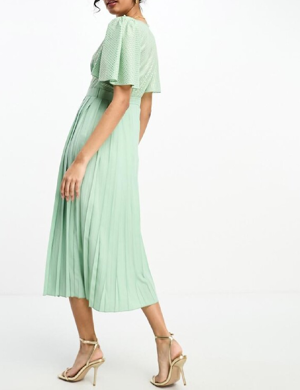 Rochie medie Little Mistress, verde - 1 | YEO