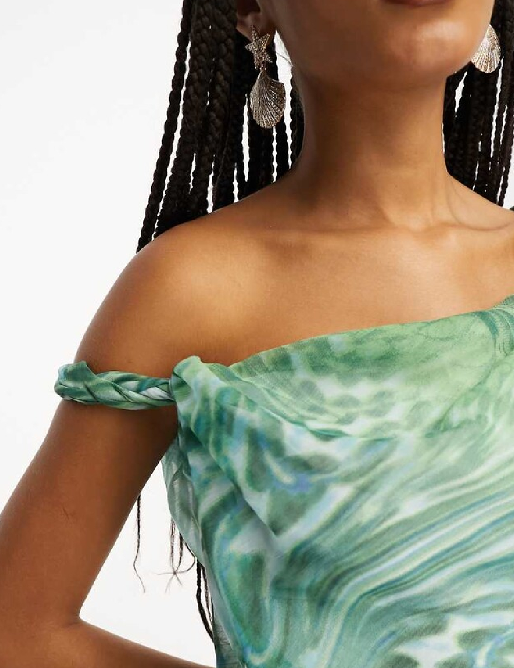 Rochie lunga ASOS, verde - 1 | YEO