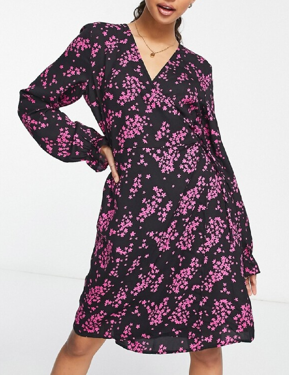 Rochie scurta Pieces, negru - 1 | YEO