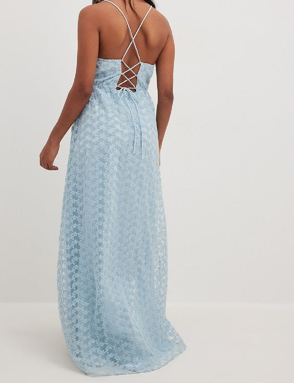 Rochie lunga NA-KD, albastru - 1 | YEO