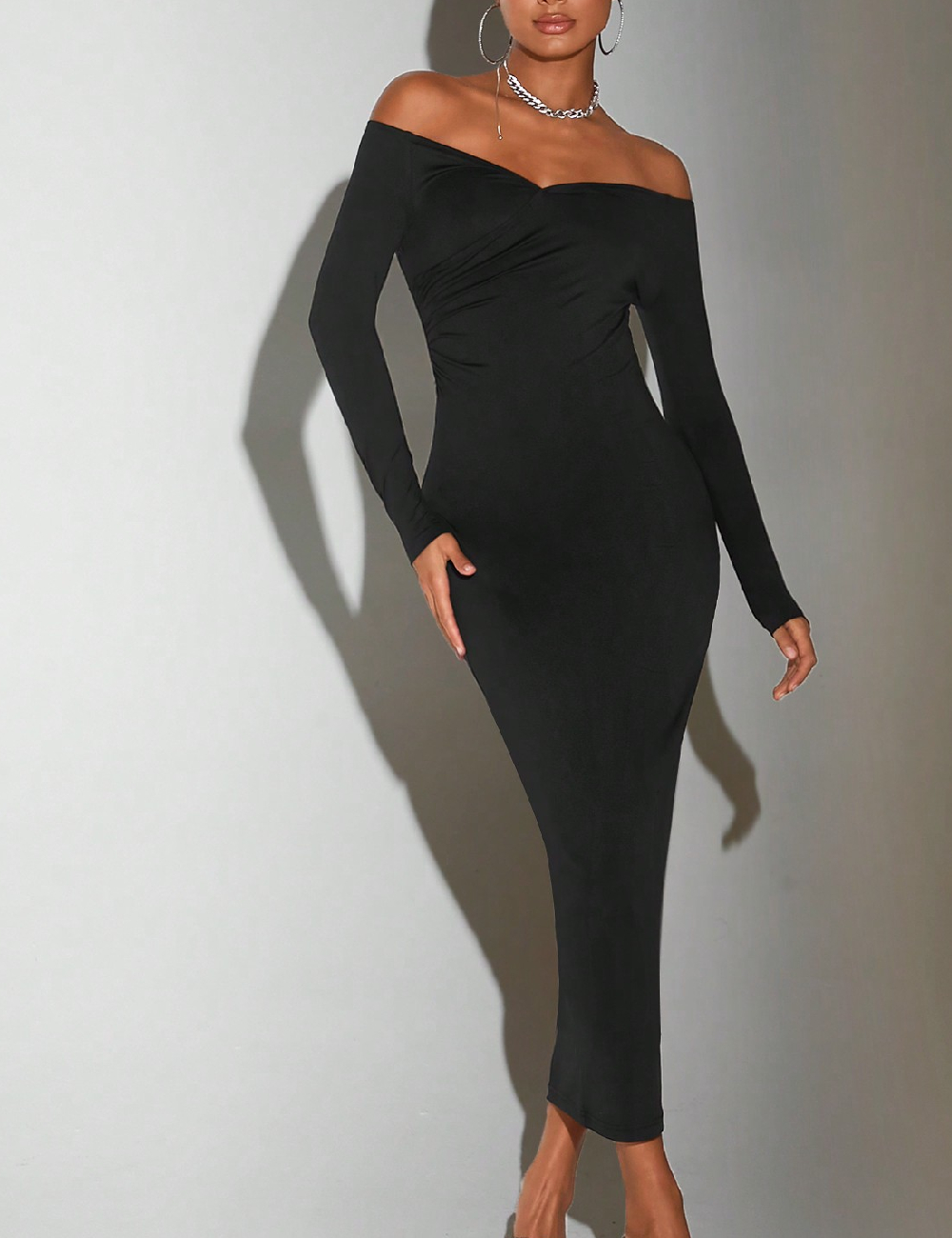 Rochie lunga SHEIN, negru