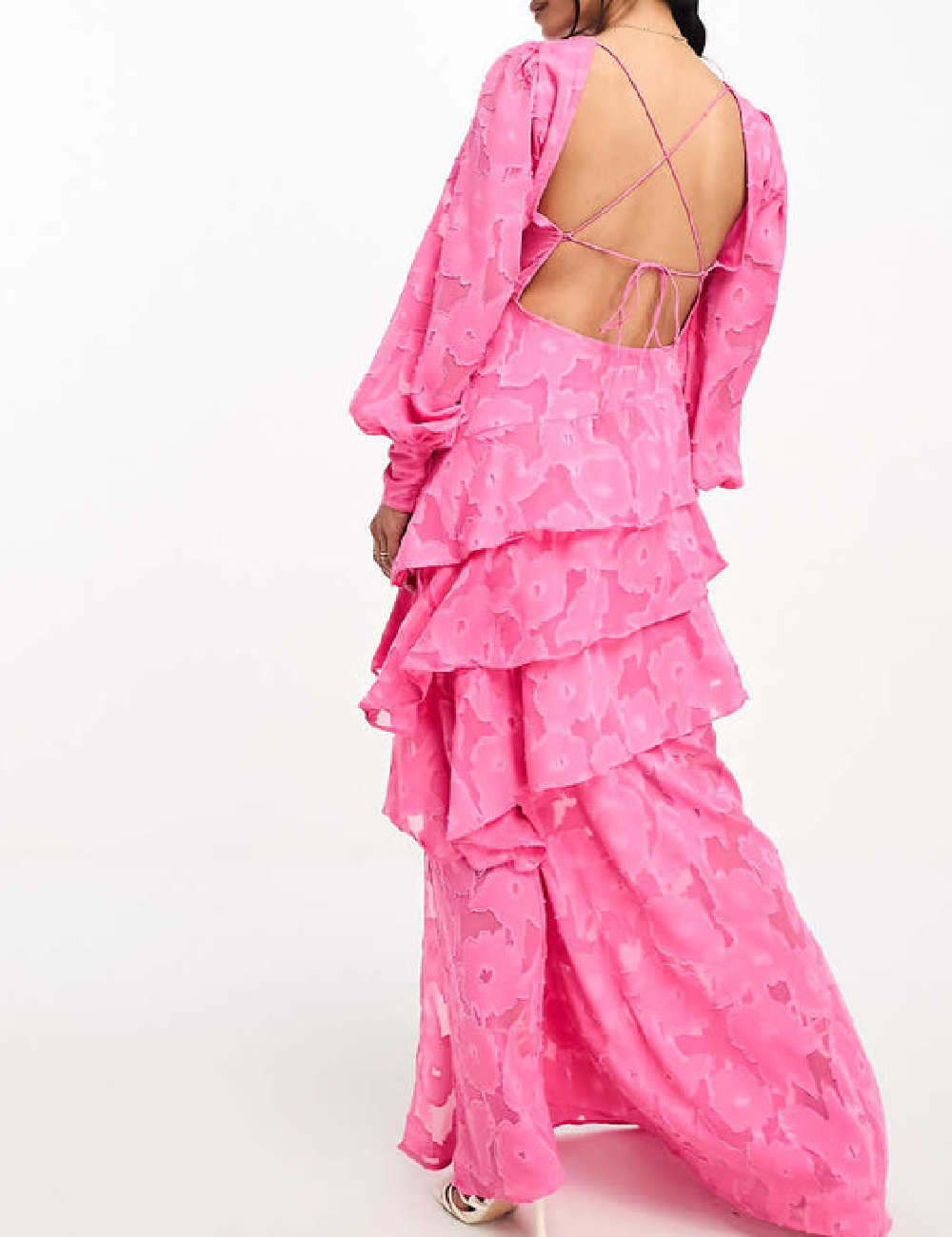 Rochie lunga Pretty Lavish, roz - 1 | YEO