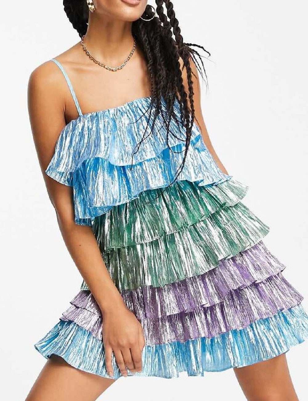 Rochie scurta Collective The Label, mix culori - 1 | YEO