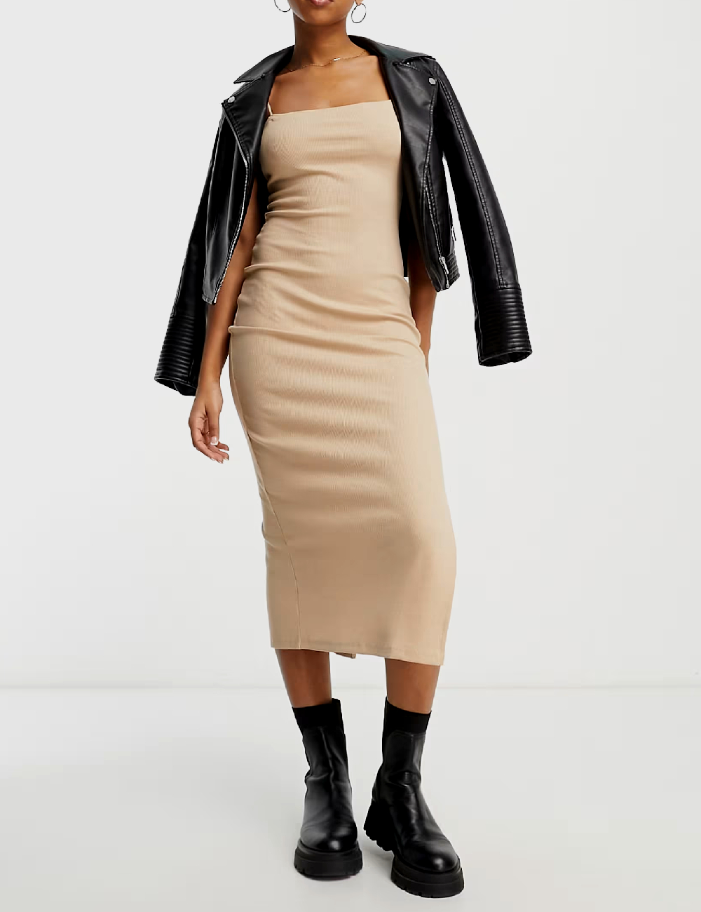 Rochie medie Miss Selfridge, crem - 1 | YEO