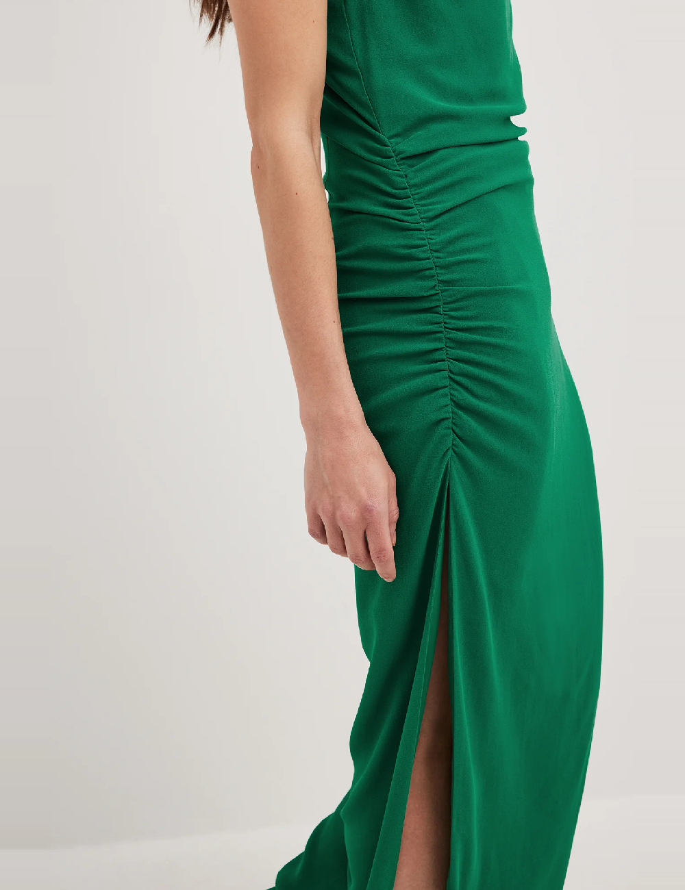 Rochie lunga NA-KD, verde - 1 | YEO