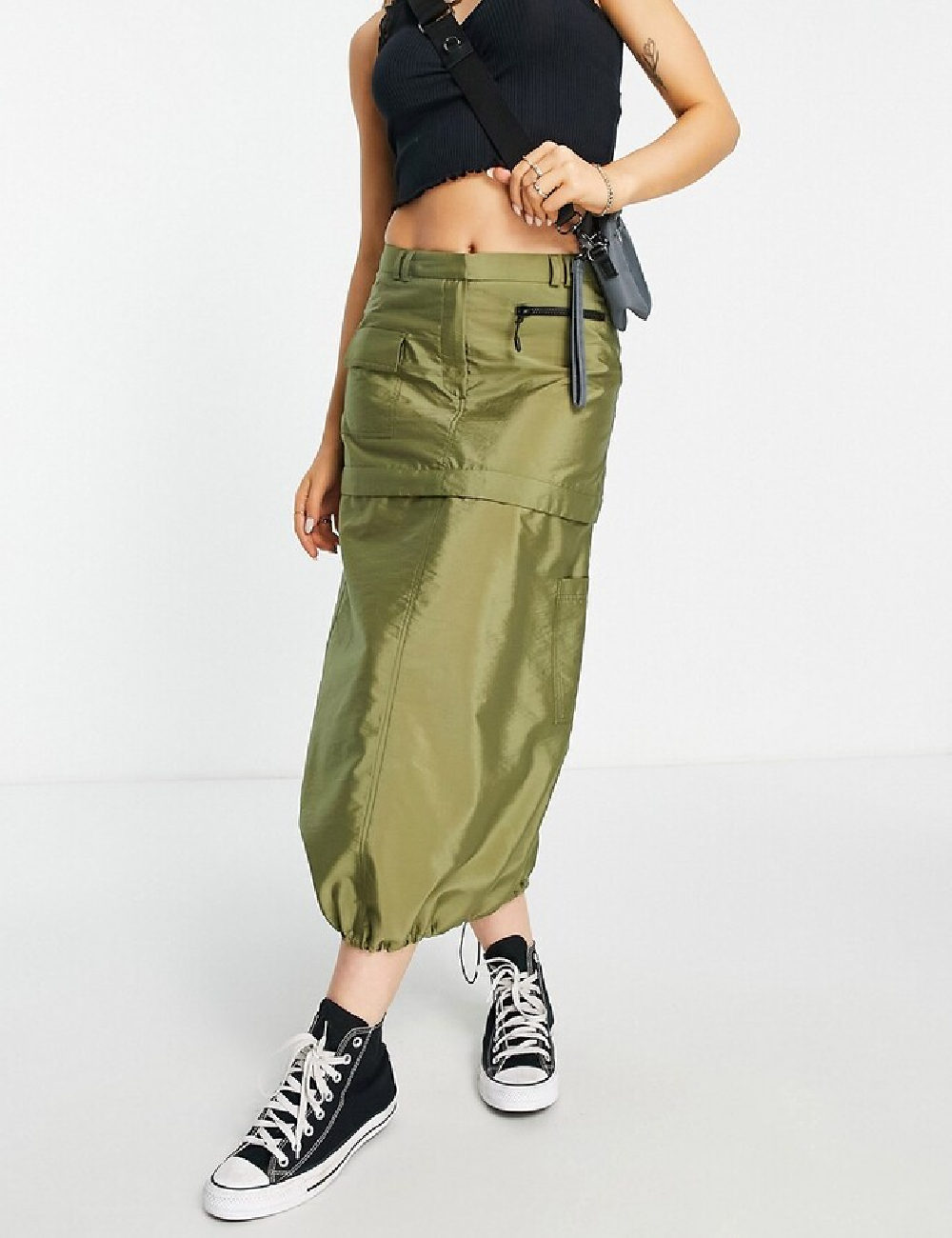 Fusta Top Shop, verde