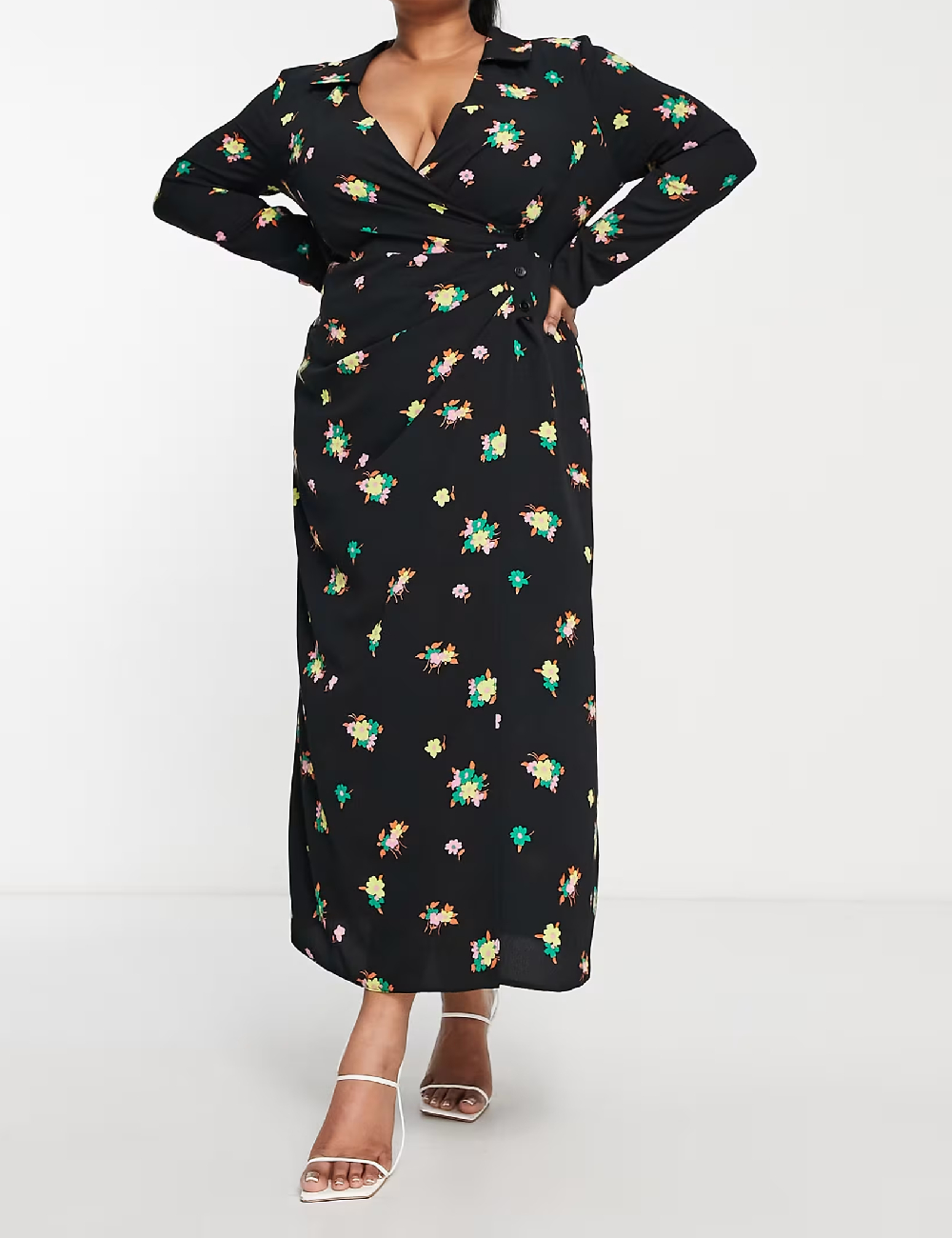 Rochie lunga ASOS Curve, negru - 1 | YEO