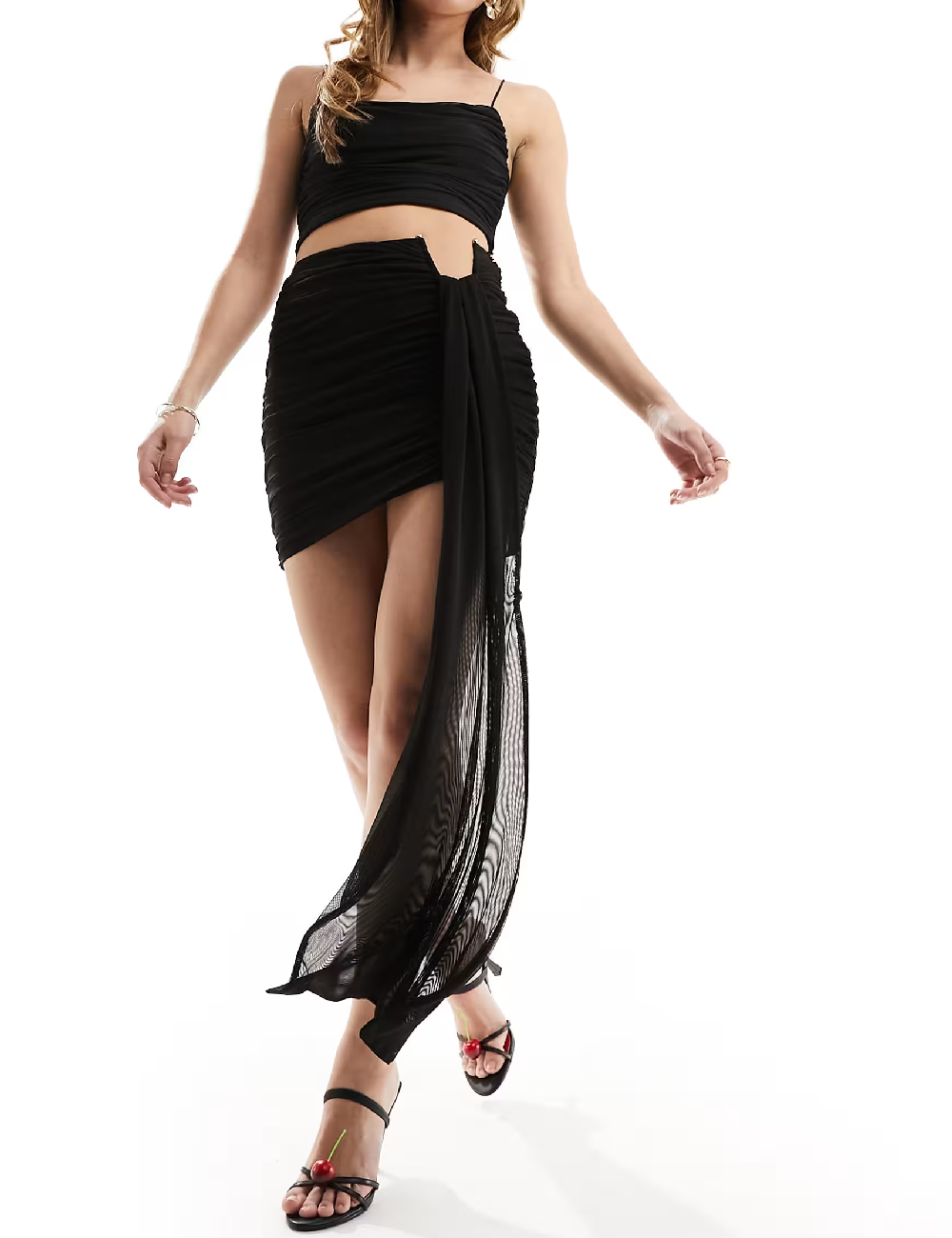 Fusta ASOS, negru - 1 | YEO