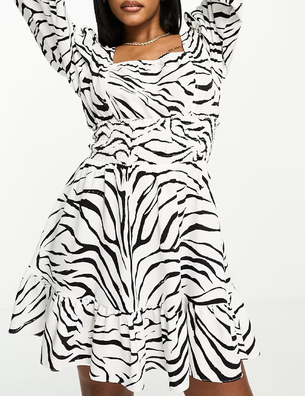 Rochie scurta I SAW IT FIRST, alb