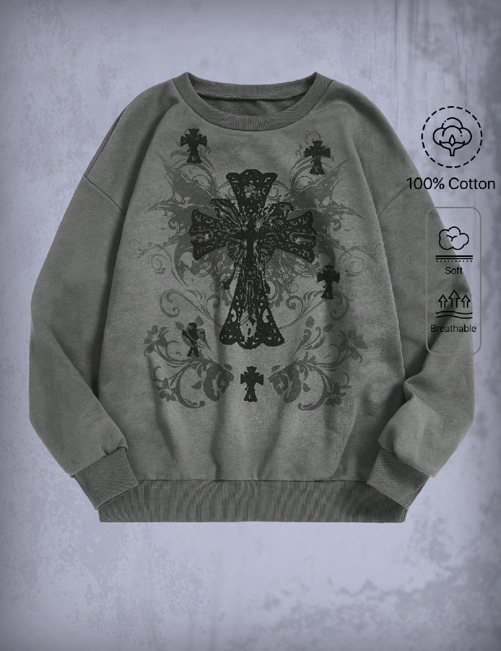 Bluza Romwe, gri