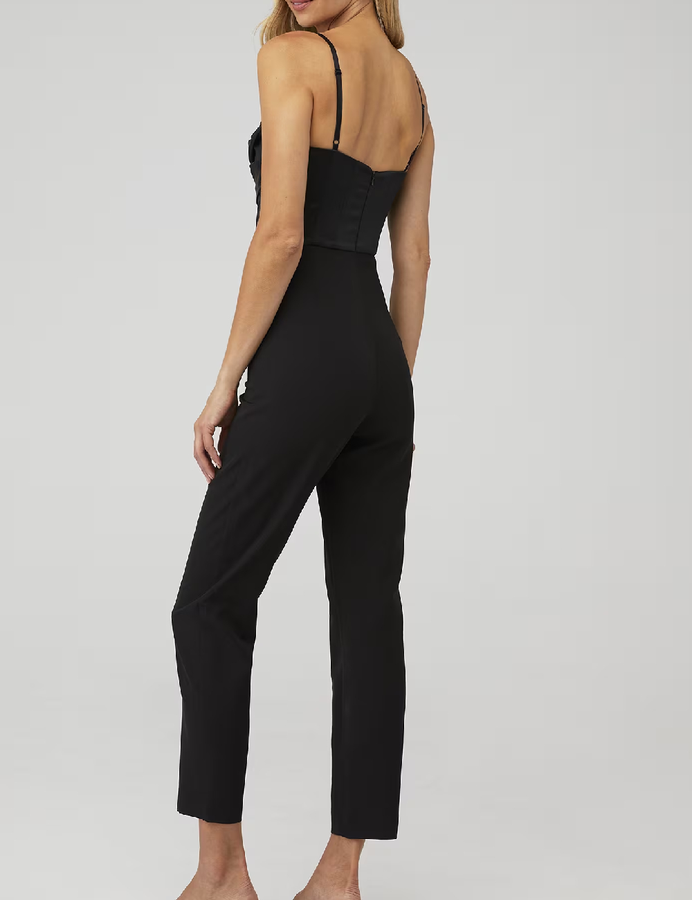 Salopeta Bardot, negru - 1 | YEO