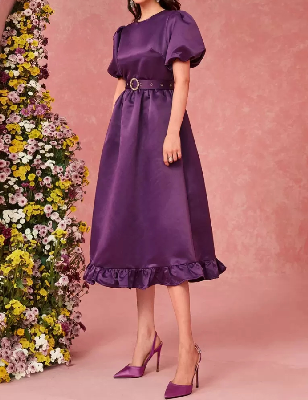 Rochie medie SHEIN, mov - 1 | YEO