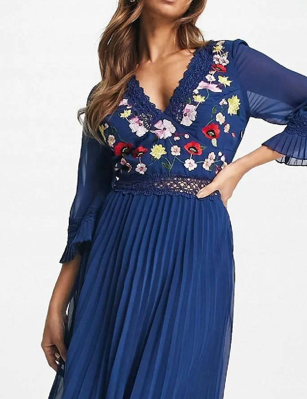 Rochie medie ASOS, albastru - 1 | YEO