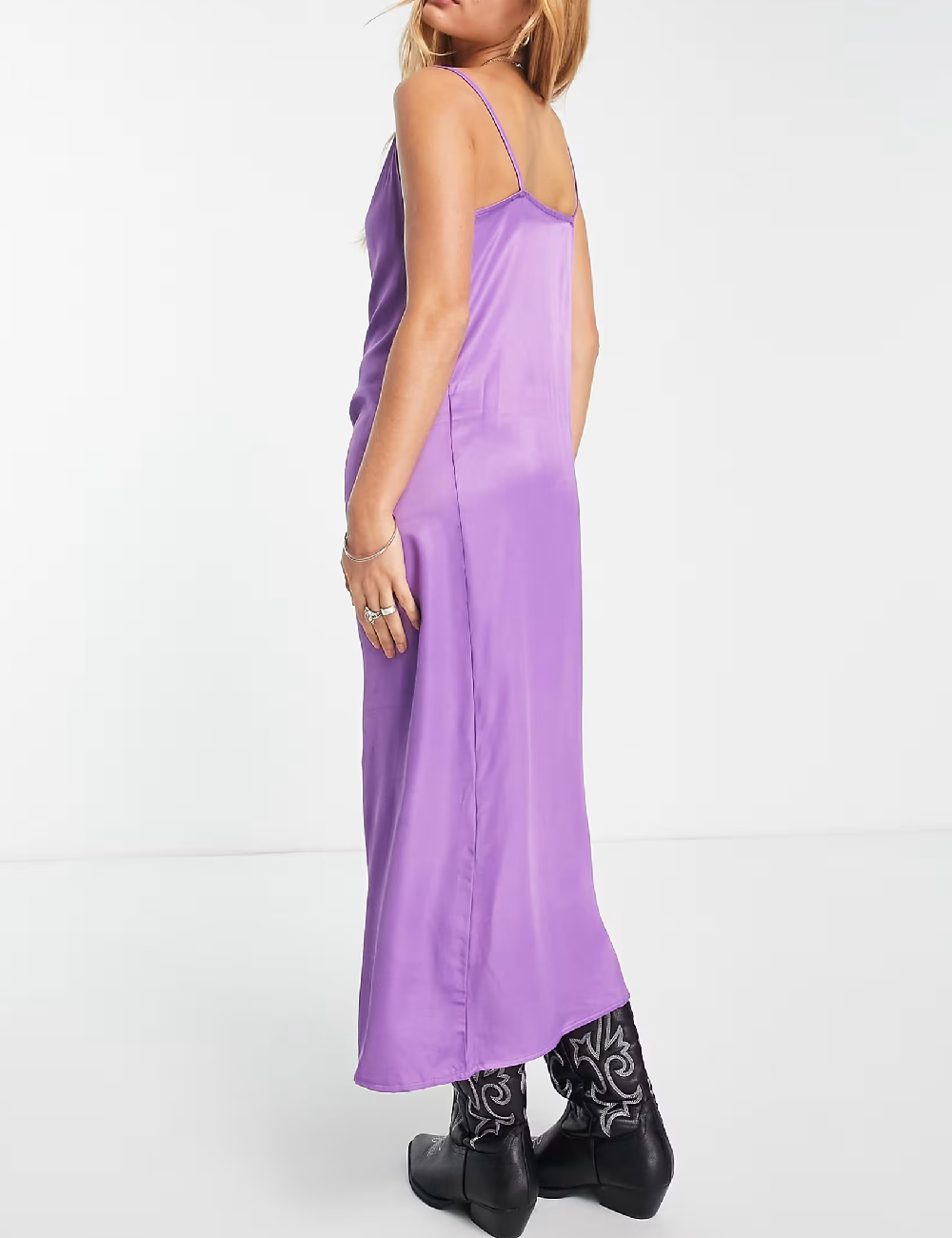 Rochie lunga Only, mov - 1 | YEO